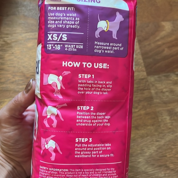 2 packs of OUT! Petcare comfort-dri disposable diapers for female dogs - Picture 4 of 11